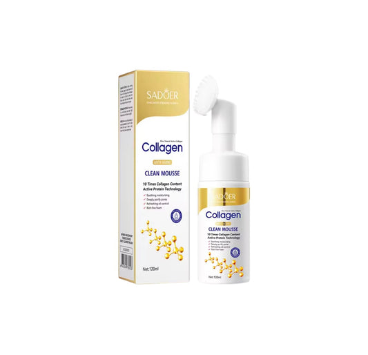 Mousse nettoyante au collagène